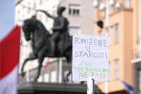 Prosvjed umirovljenika "Protiv siromaštva", Foto: Patrik Macek/PIXSELL