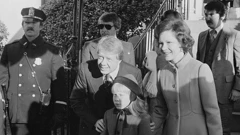 Novoizabrani predsjednik Jimmy Carter sa suprugom, prvom damom Rosalynn Carter i kćeri Amy, na dan inauguracije u Washingtonu 1977., Foto: Library of Congress/Thomas J. O'Halloran/Handout/Reuters