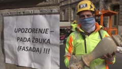 Ulicama u centru Zagreba nakon potresa nije sigurno šetati