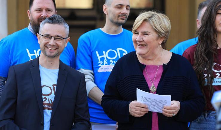 Zagreb: Trg zauzet za Dan Europe, organizatori Hoda za život negoduju