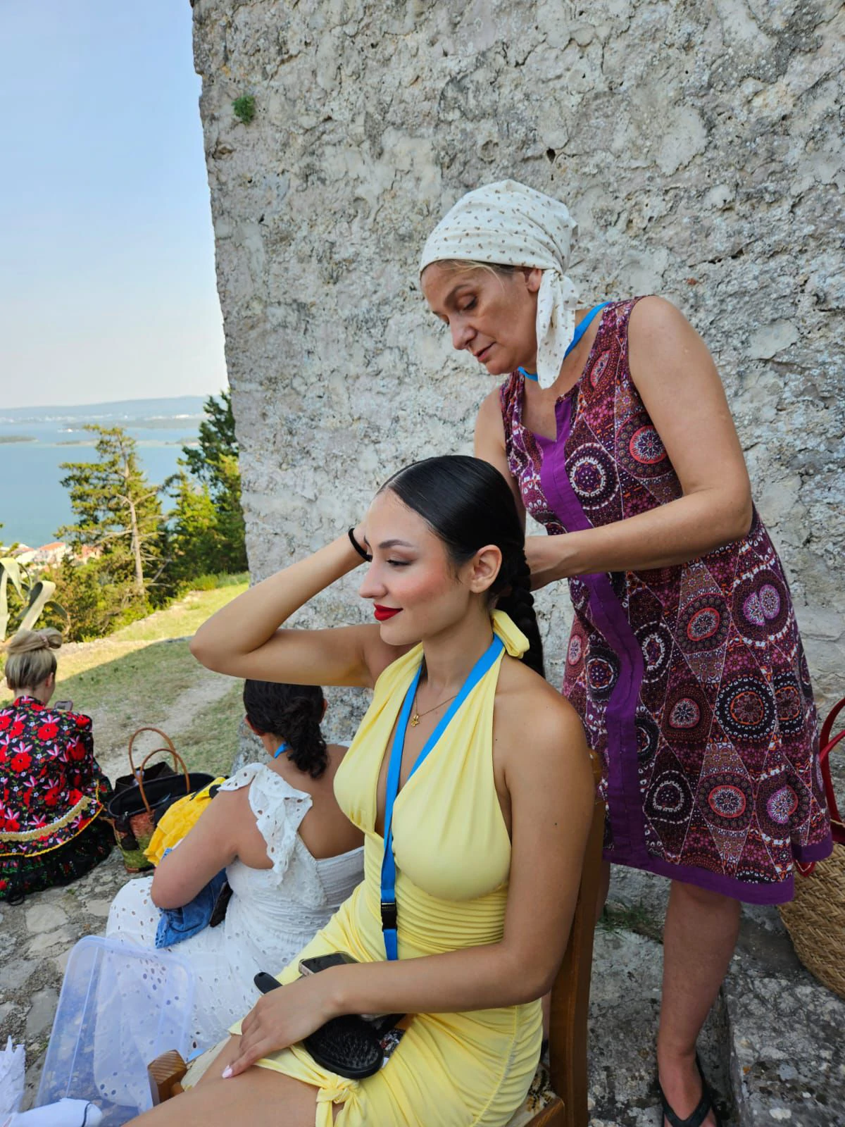 Fabiana - preparación para una sesión de fotos