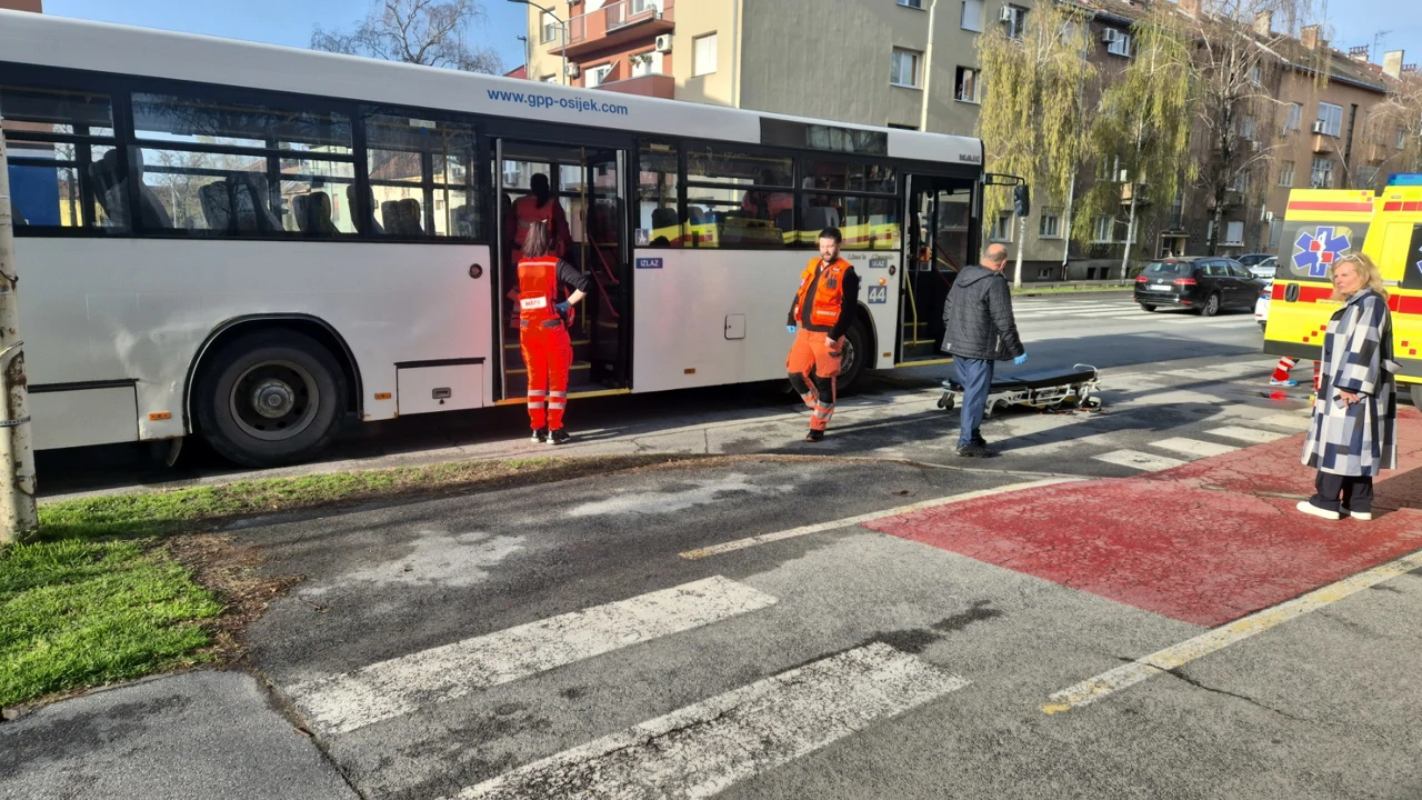 Sudar autobusa u Osijek, Foto: Radio Osijek/HRT