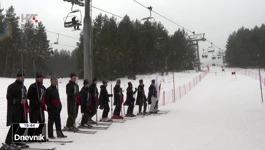 Sinjski alkari na skijama na Kupresu
