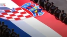 A scene from yesterday armed forces parade in Zagreb 