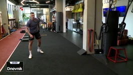 Borna Rendulić na treningu