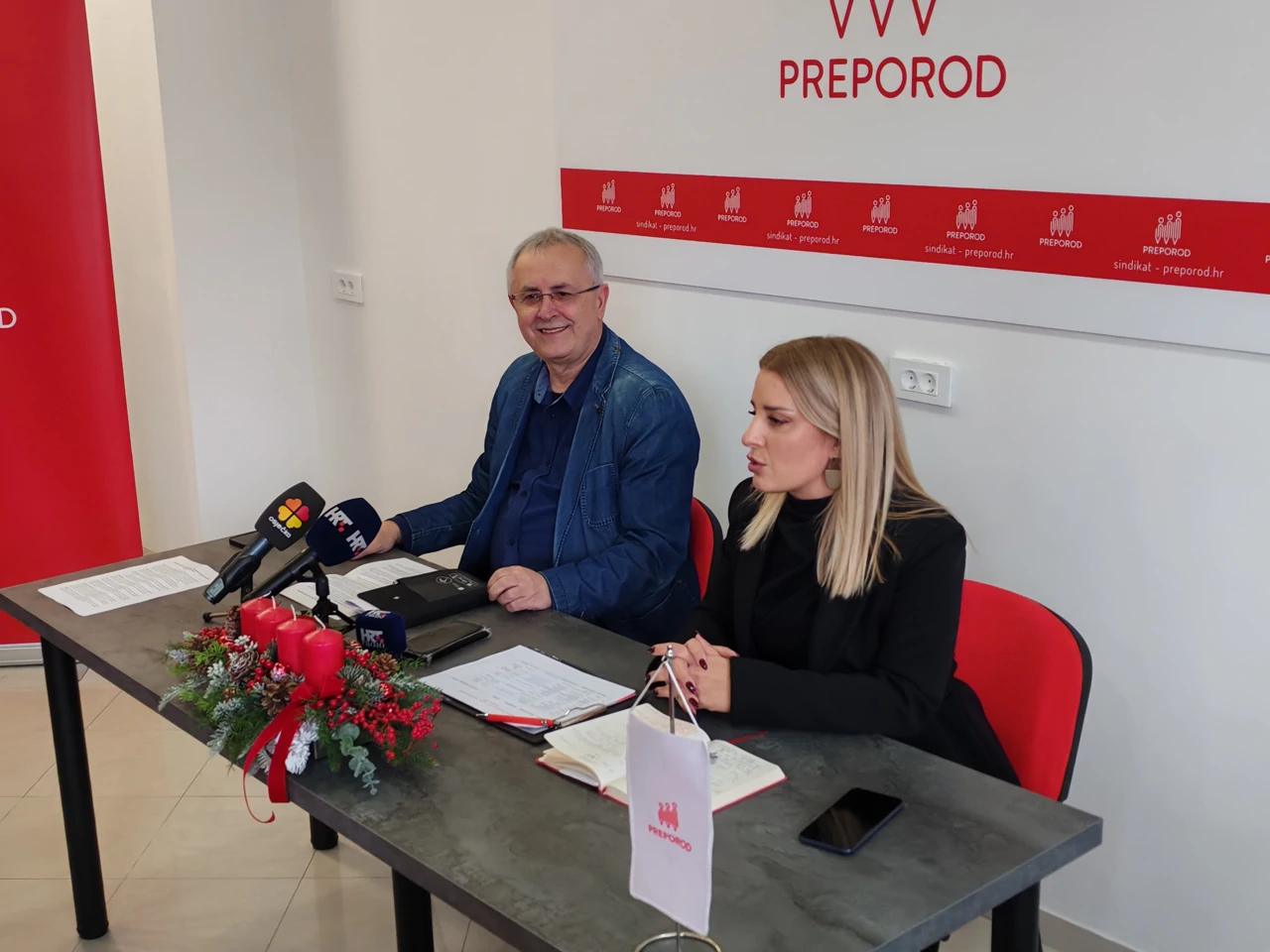 Željko Stipić i Jelena Knežević, Foto: Neven Knežević/HRT Radio Osijek