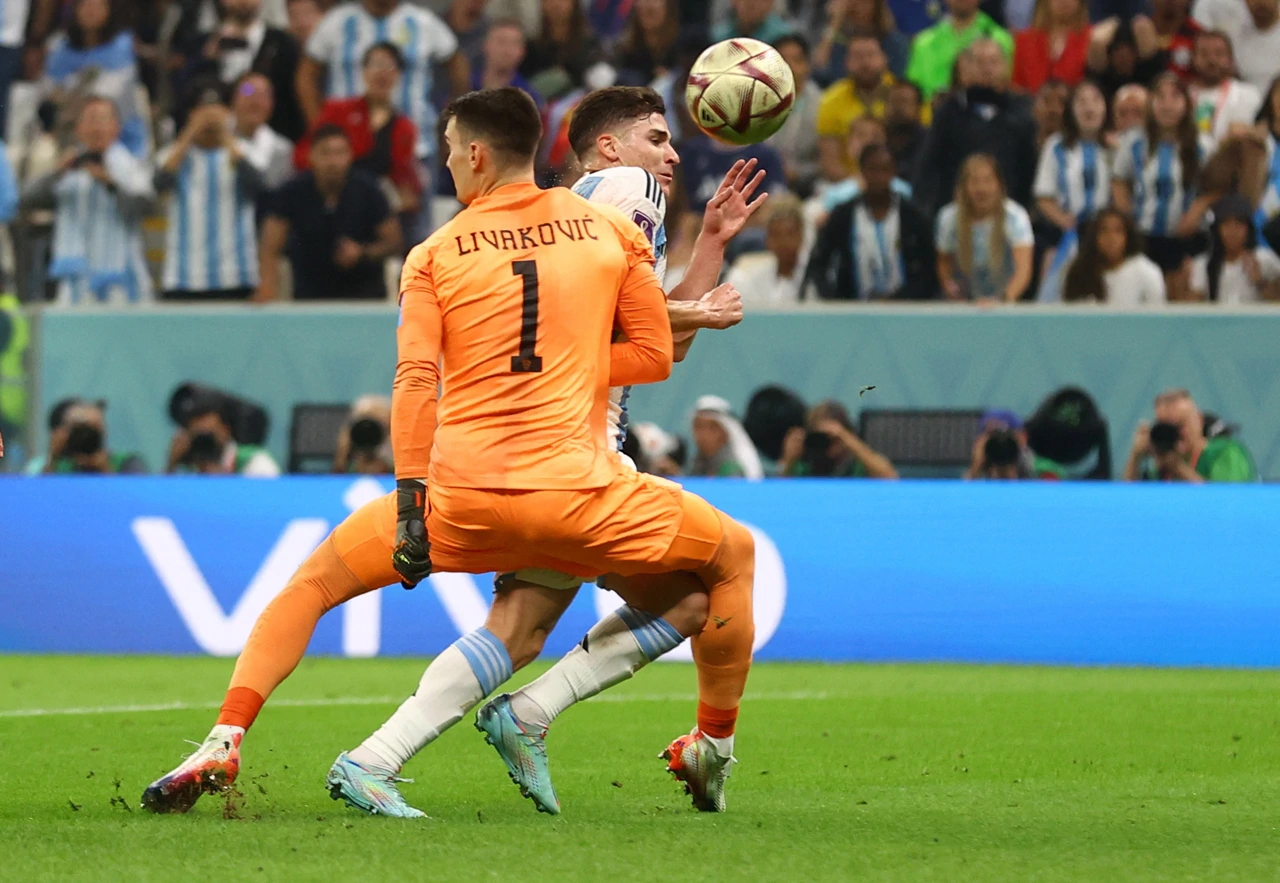 Sporni trenutak na utakmici Argentina - Hrvatska, Foto: Carl Recine/REUTERS