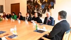 Predsjednik Milanović s izaslanstvom otočne Lige protiv raka, Foto: Filip Glas/Ured predsjednika Republike Hrvatske