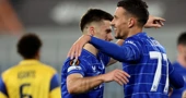 Ljubičić slavi svoj drugi gol za 3:1 Dinama