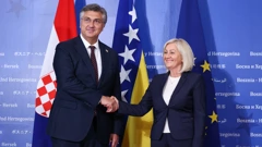 Premijer Andrej Plenković i predsjedateljica Vijeća ministara BiH Bojana Krišto