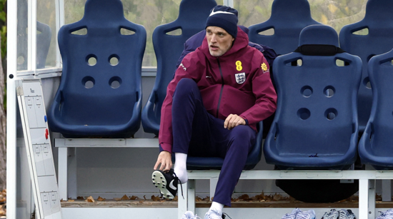 Izbornik Engleske Thomas Tuchel na treningu uoči ogleda sa Srbijom