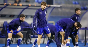 Zagrijavanje uoči utakmice