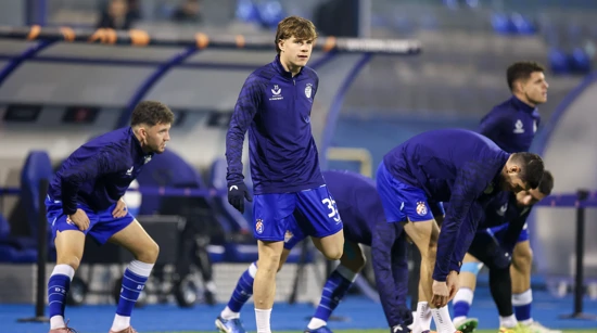 Zagrijavanje uoči utakmice