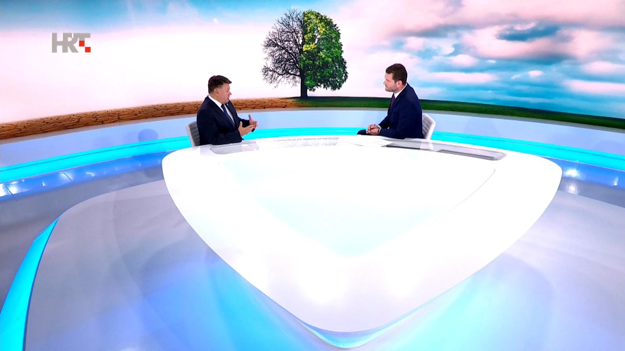 glavni tajnik Svjetske meteorološke organizacije u Studiju 4, Foto: Studio 4/HRT