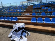 Gostujuća tribina dan nakon utakmice Varaždin - Hajduk, Foto: Ivica Grudiček /HRT