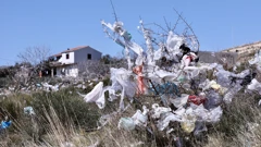 Bura odnijela plastične vrećice s Karepovca