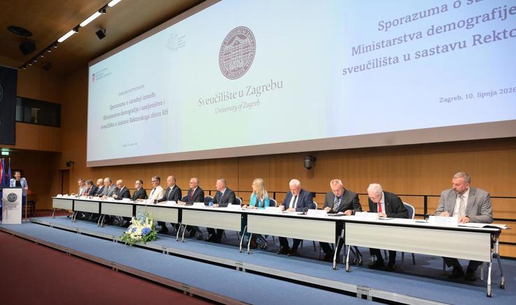 Potpisan sporazum Ministarstva i sveučilišta o demografskoj 