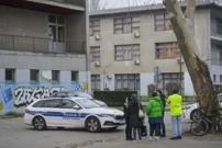 Zagreb: Policija ispred Elektrotehničke i Strojarsko tehničke škole u Voltinom, Foto: Pixsell/Pixsell