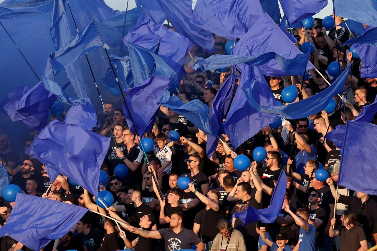 Navijači Dinama u Velikoj Gorici