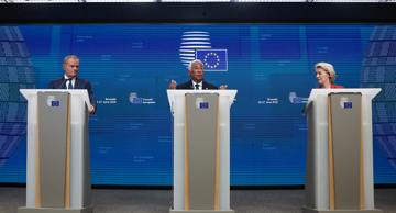 Donald Tusk, Antonio Costa i Ursula von der Leyen