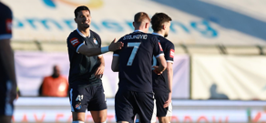 Gorica - Dinamo. Slavlje nakon pogotka Monsefa Bakrara, Foto: Slavko Midzor/PIXSELL