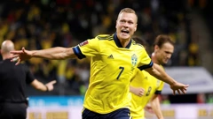Viktor Claesson slavi drugi gol Švedske P