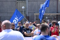 Prosvjed djelatnika Hitne pomoći ispred zatvora u Remetincu, Foto: Igor Šoban/PIXSELL