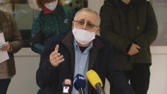 Željko Stipić, predsjednik Sindikata Preporod, u Petrinji, Foto: Dnevnik/IMS/HRT
