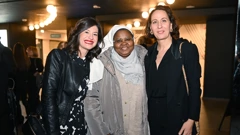 Josipa Galić i Maja Fišter s gošćom na premijeri  , Foto: Renato Branđolica/HRT