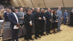 Okupljeni u dvorani Hrvatskog katoličkog sveučilišta