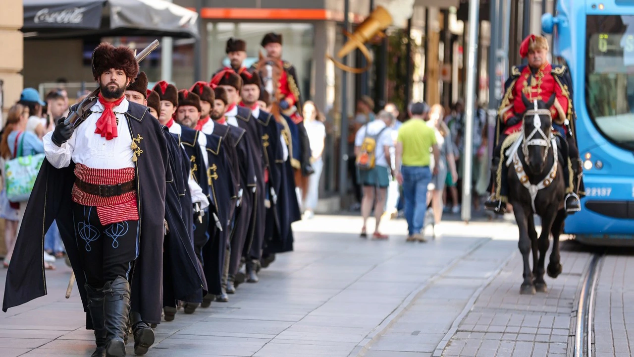 Proslava Dana grada Zagreba uz Kravat pukovniju, Foto: Matija Habljak /PIXSELL