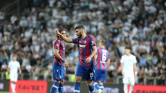 Josip Elez tijekom utakmice s Rijekom