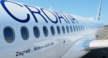 Treći novi Airbus A220-300 u floti Croatia Airlinesa 
