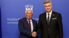 Antonio Costa i Andrej Plenković u Banskim dvorima 