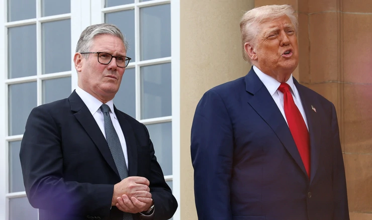 Donald Trump i Keir Starmer u Turnberryju