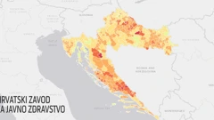 Interaktivna mapa procijepljenosti prema gradovima i općinama