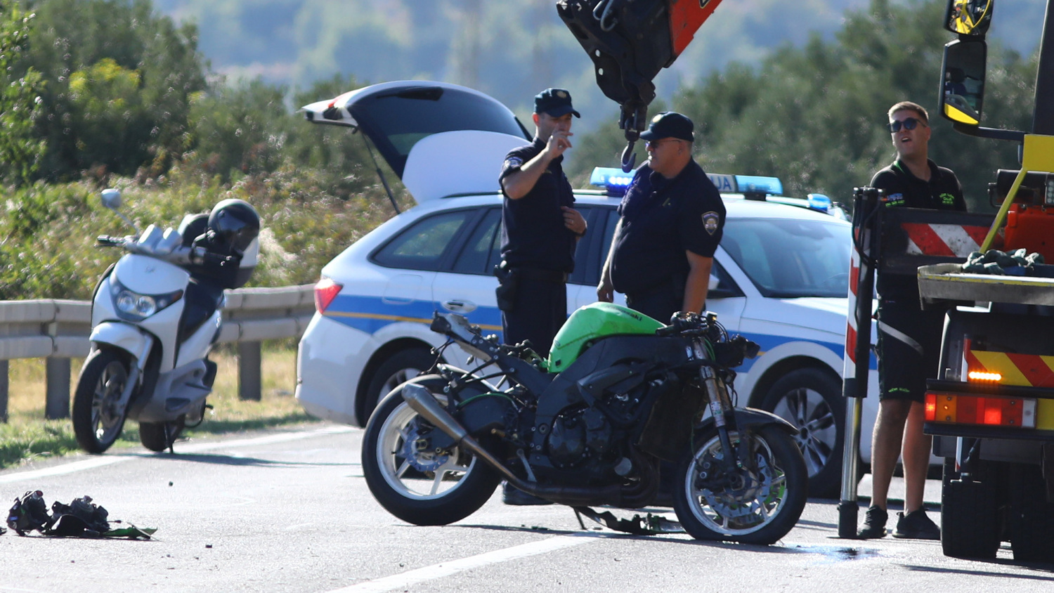 Trogir: Motorradfahrer bei Kollision mit einem anderen Motorrad getötet 5 prometna motori1 150925 20250915150841