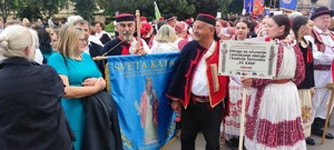 Obilježavanje 1100. obljetnice Hrvatskoga Kraljevstva ispred zagrebačkog HNK-a , Foto: Damir Ljubičić/HRT