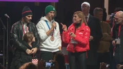 Marko Livaja, Ivan Perišić i Mirta Šurjak, Foto: HTV/HRT