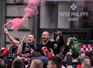 Hrvatski navijači u Beču, Foto: Igor Soban /PIXSELL