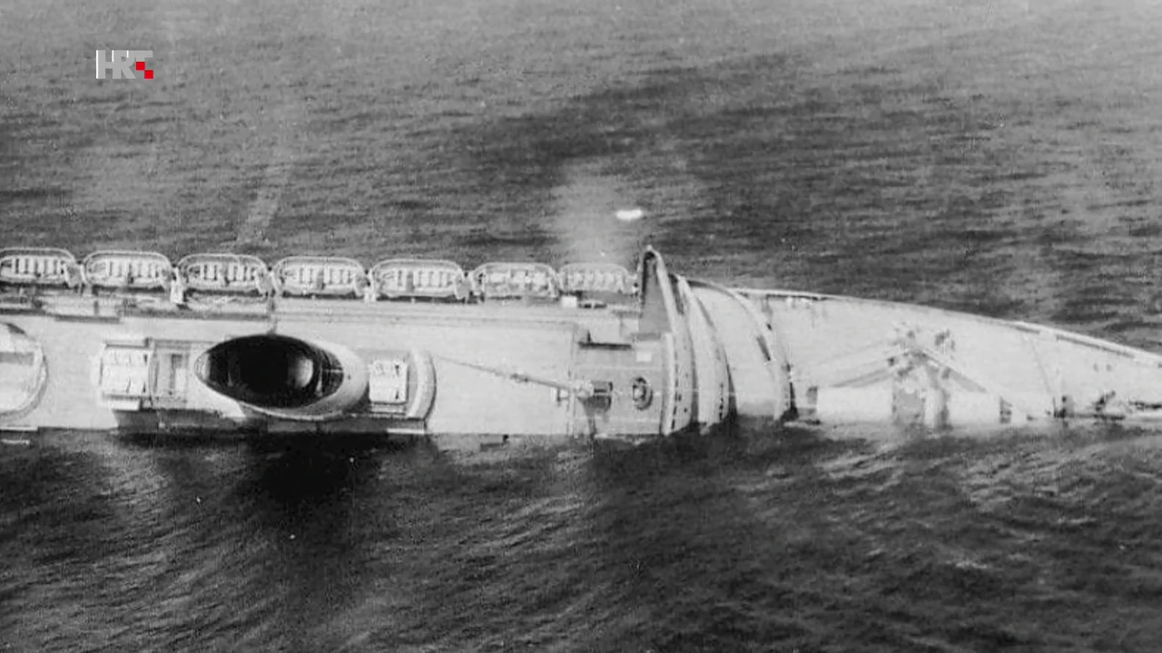 Brod "Andrea Doria" tone ispred obala New Yorka 1956., Foto: More/HRT
