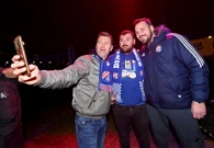 Navijači Dinama uoči utakmice Dinamo - PAOK, Foto: Marko Lukunić/PIXSELL