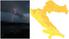 Narančasto upozorenje za grmljavinsko nevrijeme u cijeloj zemlji