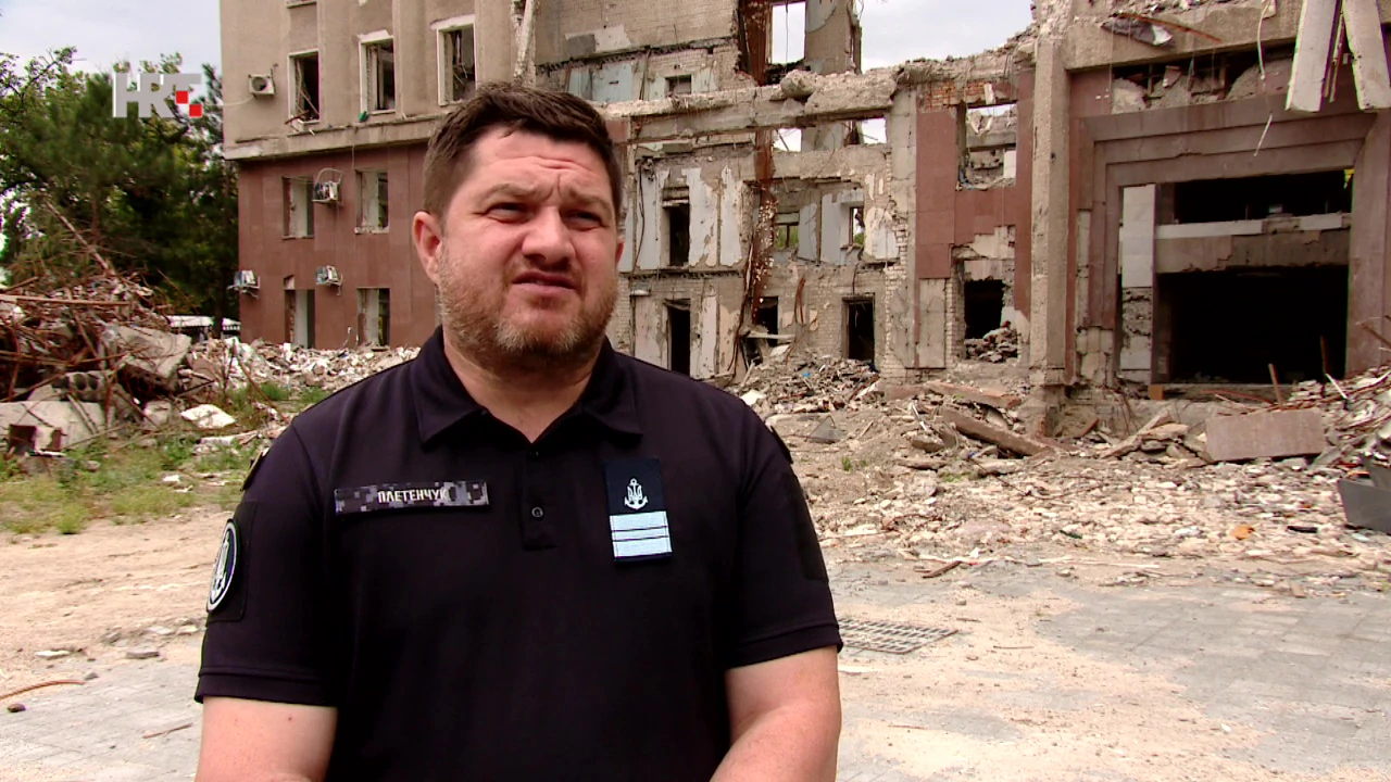 satnik Dmitro Pletenčuk, glasnogovornik vojne administracije Mikolajivske oblasti., Foto: HTV/HRT