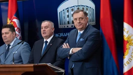 Konferencija za novinare Dodika, Stevandića i Viškovića 