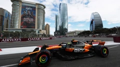 Lando Norris na treningu u Bakuu