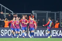 Slavlje Hajdukovaca nakon pogotka Pukštasa, Foto: Nel Pavletic/PIXSELL