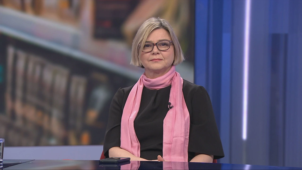 Sandra Benčić, predsjednica Kluba zastupnika stranke Možemo!, Foto: HTV/HRT