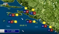 Vremenska prognoza, Foto: HTV/HRT