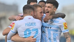 NK Lokomotiva - HNK Rijeka. Ivan Smolčić, slavlje Rijeke 